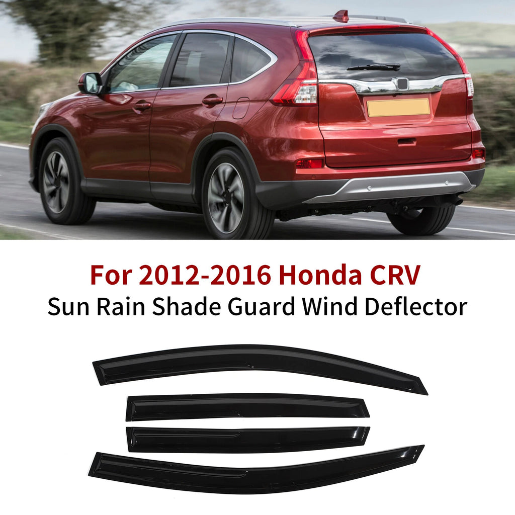 Set of 4 Window Vent Visors for Honda CR-V (2012–2016) Rain Guards