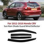 Set of 4 Window Vent Visors for Honda CR-V (2012–2016) Rain Guards