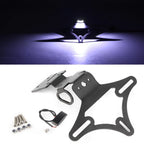 LED Fender Eliminator License Plate Holder Bracket Kit for Yamaha R6 (2017–2018)