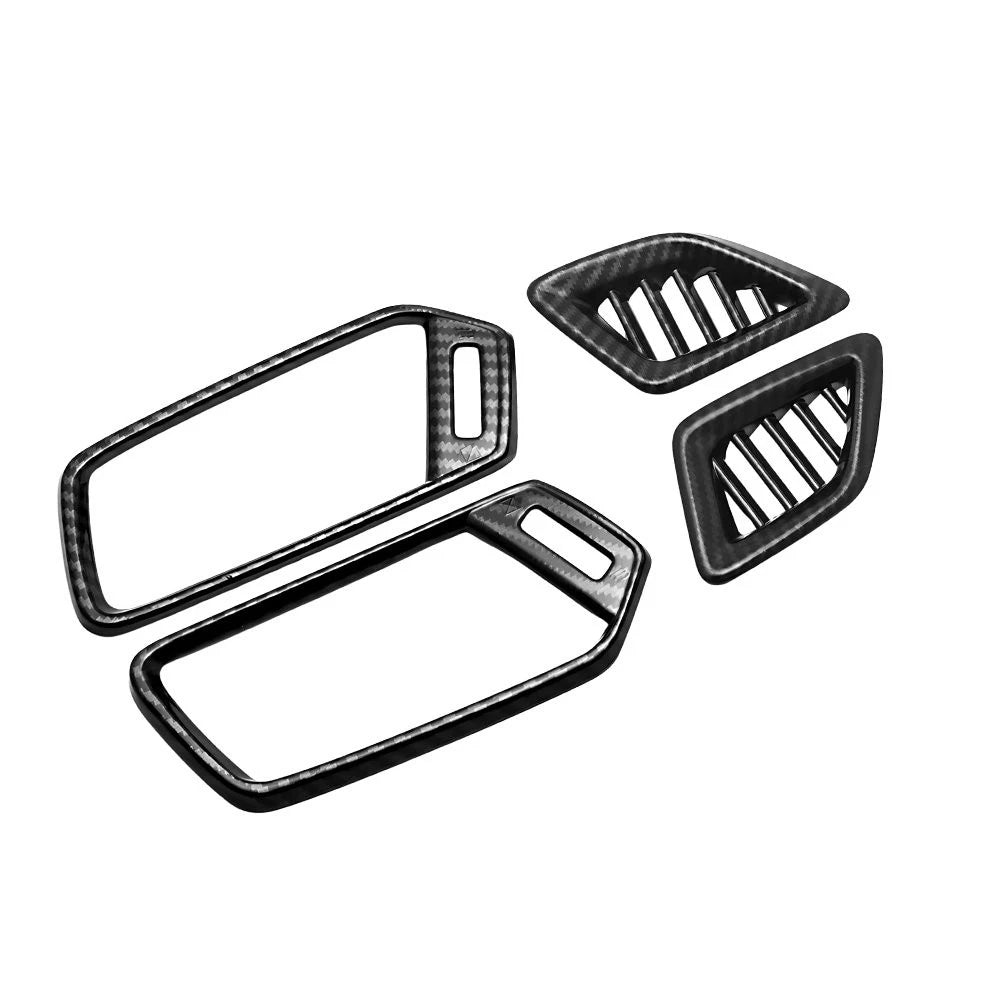 Set of 4 Carbon Fiber Dashboard Air Vent Outlet Cover Trim for Honda Accord (2018–2022)