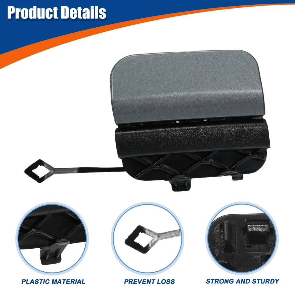 Rear Tow Hook Cover for Mercedes-Benz W205 (2015–2020) No.A2058850256 Moon Grey