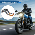 Adjustable Brake Clutch Levers for Honda X11 (1999–2002) Titanium Orange