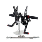 CNC Adjustable Rearsets for Kawasaki Ninja Z1000 (2017) - Black
