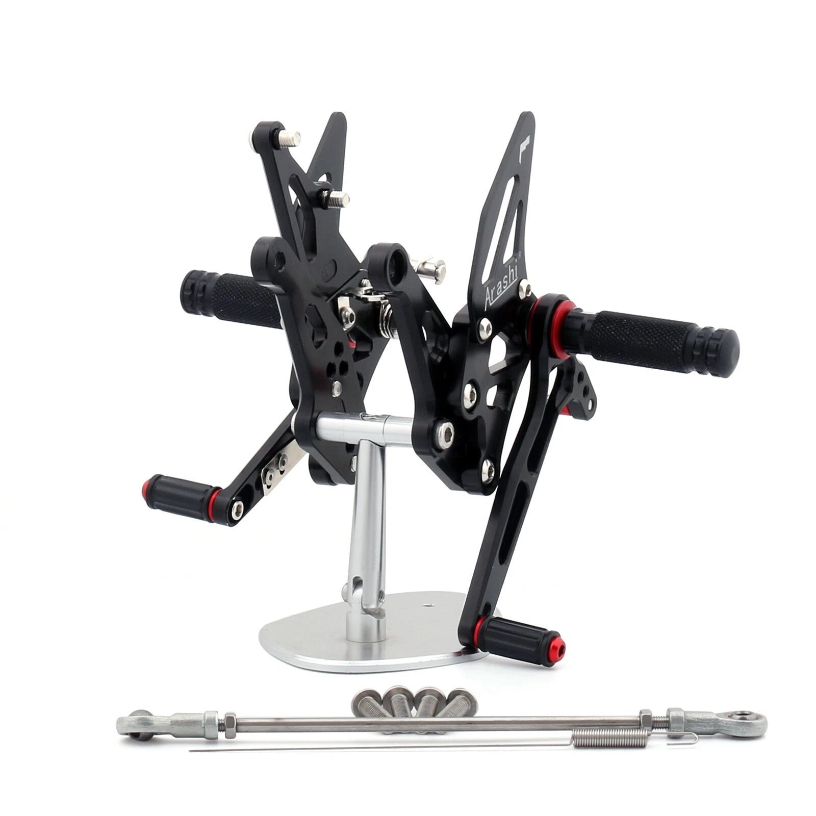 CNC Adjustable Rearsets for Kawasaki Ninja Z1000 (2017) - Black