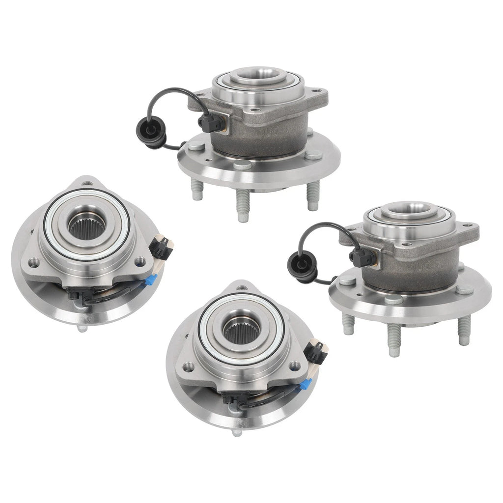 Set of 4 Wheel Hub Bearing Assemblies for Chevrolet Equinox Pontiac Torrent (2007–2009)
