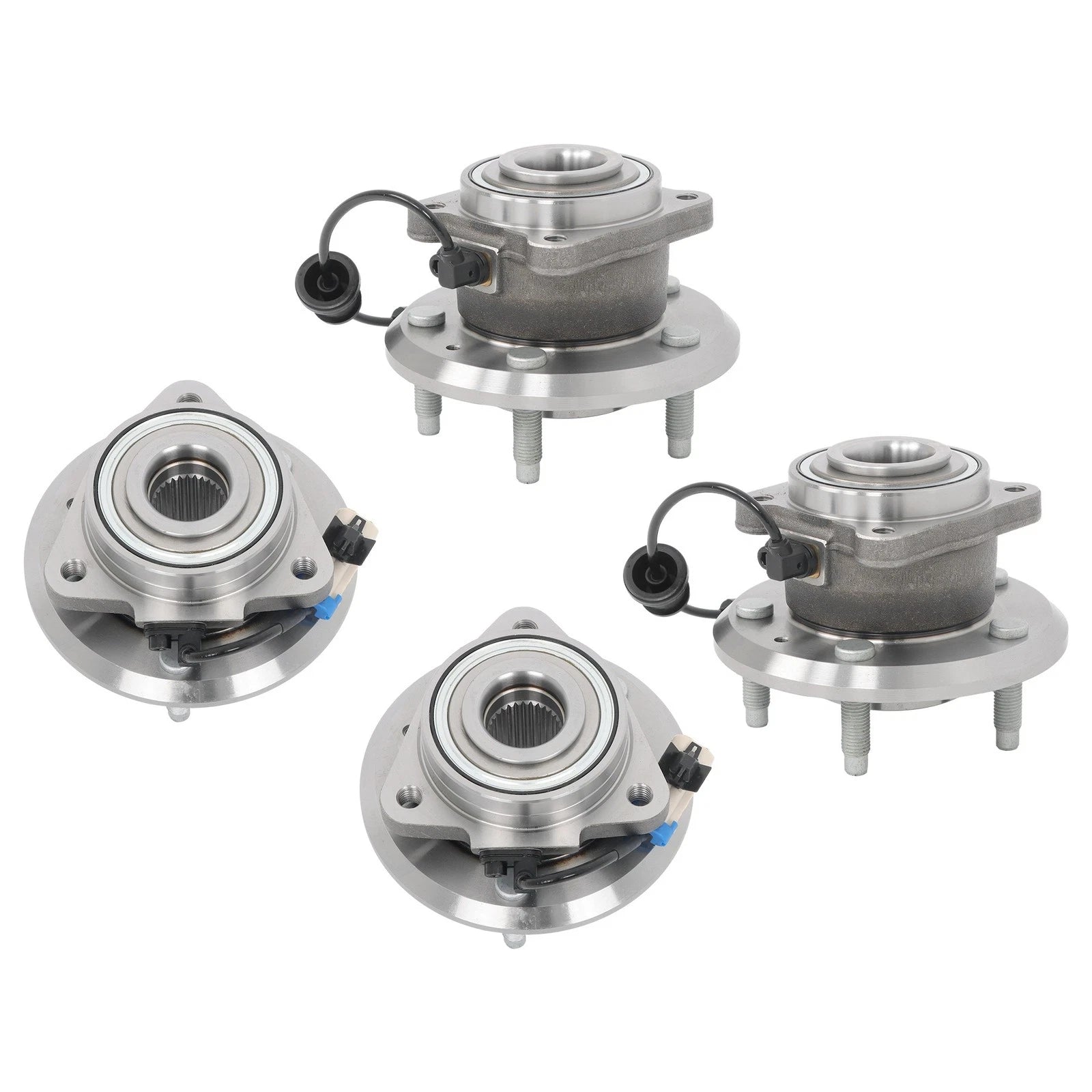 Set of 4 Wheel Hub Bearing Assemblies for Chevrolet Equinox Pontiac Torrent (2007–2009)