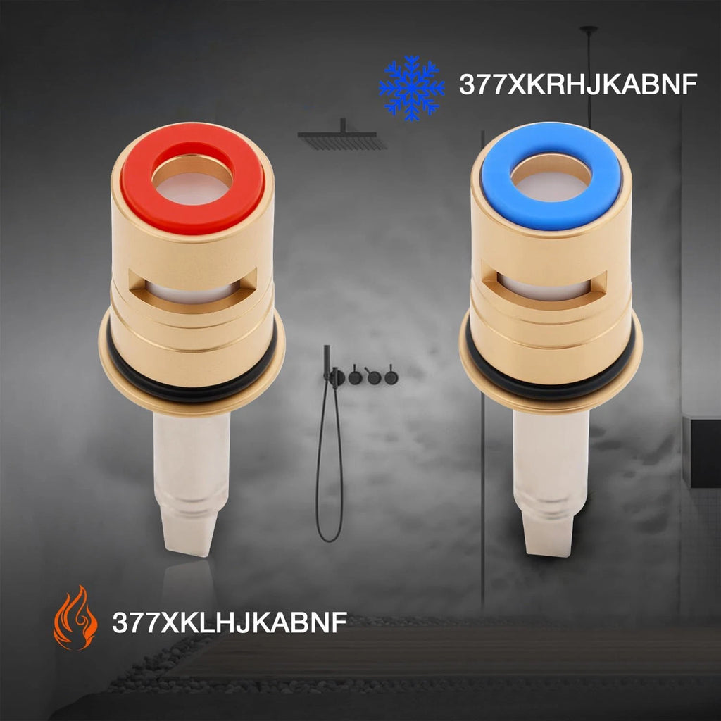 1/4-Turn Hot & Cold Ceramic Faucet Cartridge Kit for (N/A)