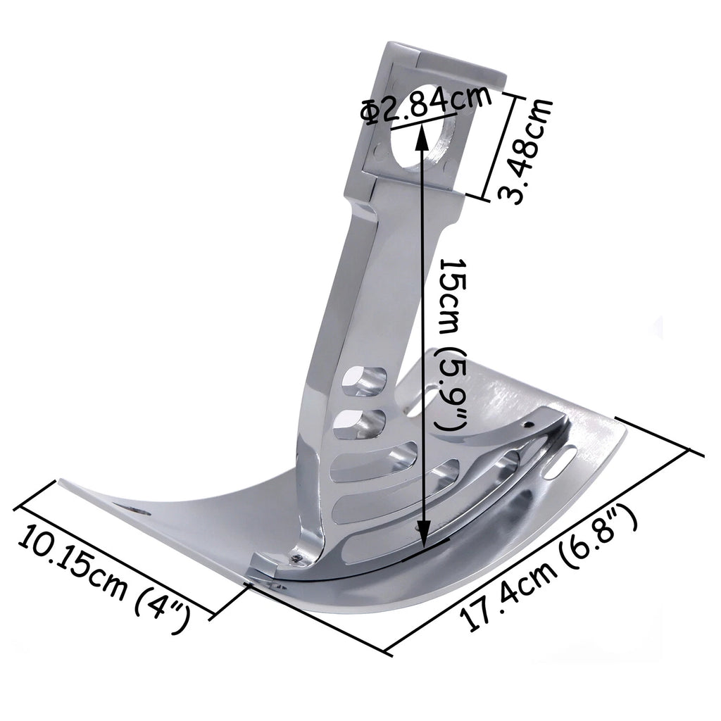 Side Mount Curved License Plate Bracket for Yamaha YZF-R6S/YZF-R1 (2006–2016)