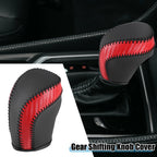 Gear Shifting Knob Cover for Toyota Camry (2018–2023) Red Black Stitches