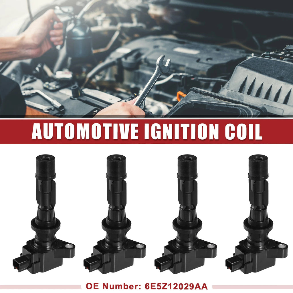 Set of 4 Ignition Coils for Ford Fusion (2006–2009) No.6E5Z12029AA