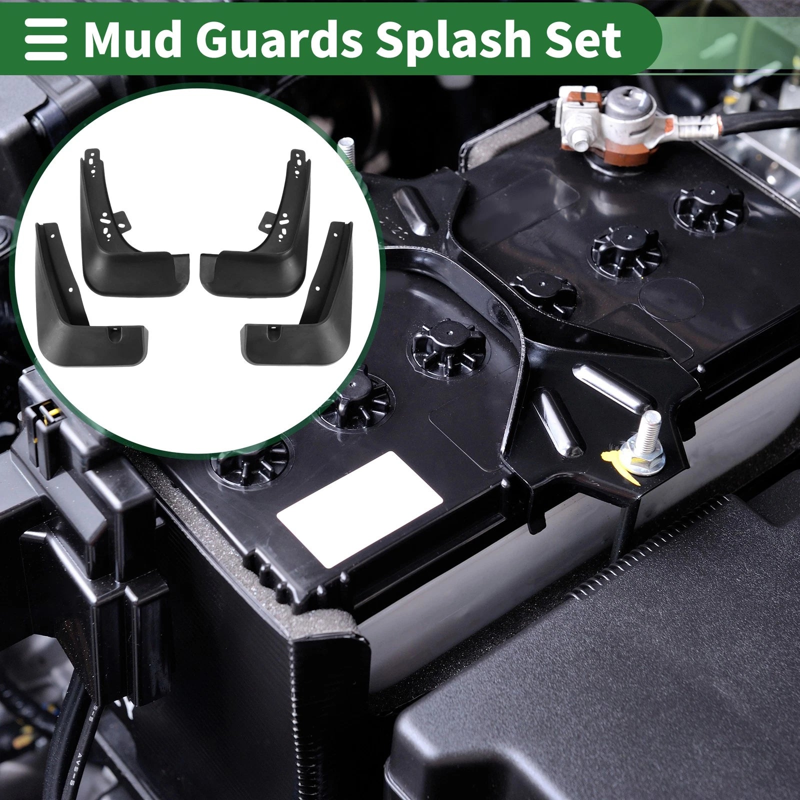 Mud Flaps Splash Guard for Chevrolet Aveo (2014–2016) W/ Mount Accessories
