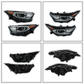 LED Headlights Pair for Toyota RAV4 XLE Hybrid XSE (2019–2022) Clear Lens Black