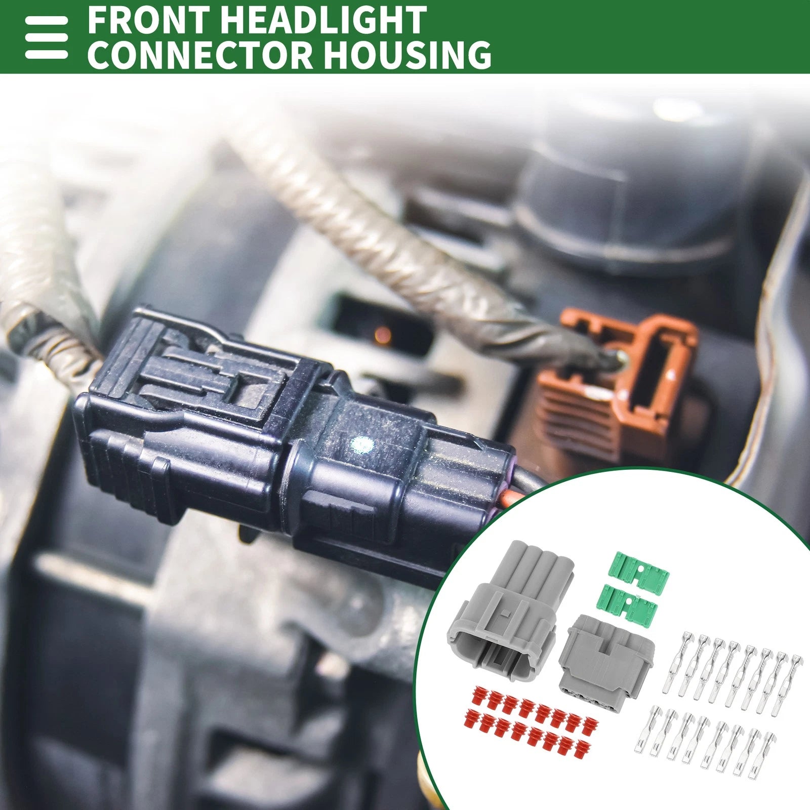 8 Pin Front Headlight Connector Housing for Nissan 