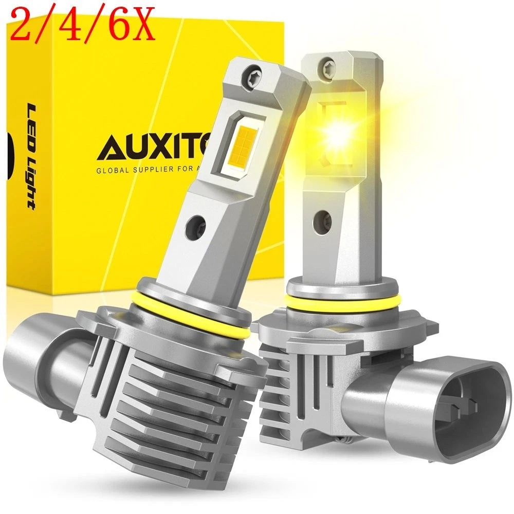 Set of 4 9005 9145 9140 H10 LED Fog Lights for Universal Fit (3000K)