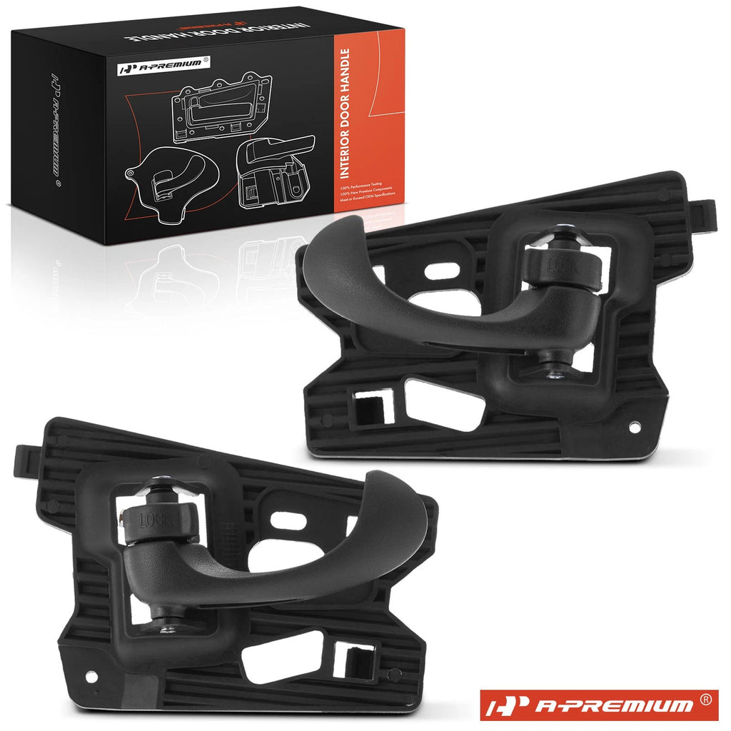 2X Rear Interior Door Handle Black for Chevy Malibu (1997–2003)