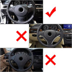 Carbon Fiber Steering Wheel Cover for BMW 3 Series E90 E91 E92 E93 (2005-2012)