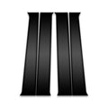 4pc Carbon Fiber Pillar Post Covers for 2004-2012 Chevrolet Colorado Crew Cab