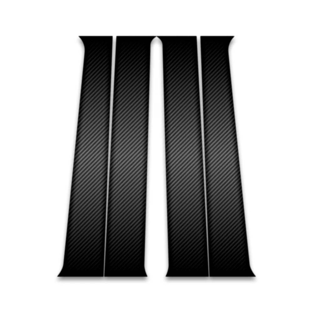 4pc Carbon Fiber Pillar Post Covers for 2004-2012 Chevrolet Colorado Crew Cab