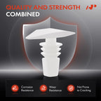 30Pcs 6mm Nylon Weatherstrip Retainer Clips for Honda
