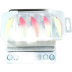 Set of 5 Glow Minnow Fishing Lures 5g 6g 8g for Bass Perch