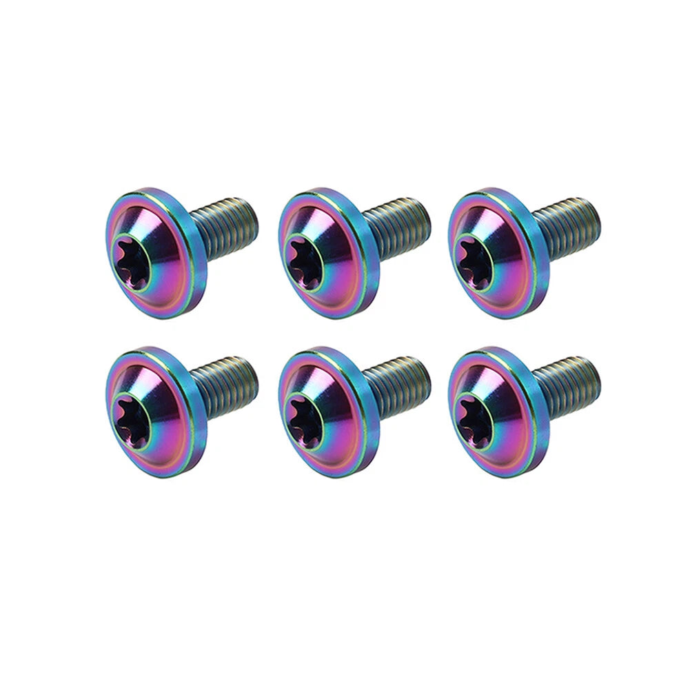 6X M6x25mm Alloy Torx Head Screws for Bike Motorcycle
