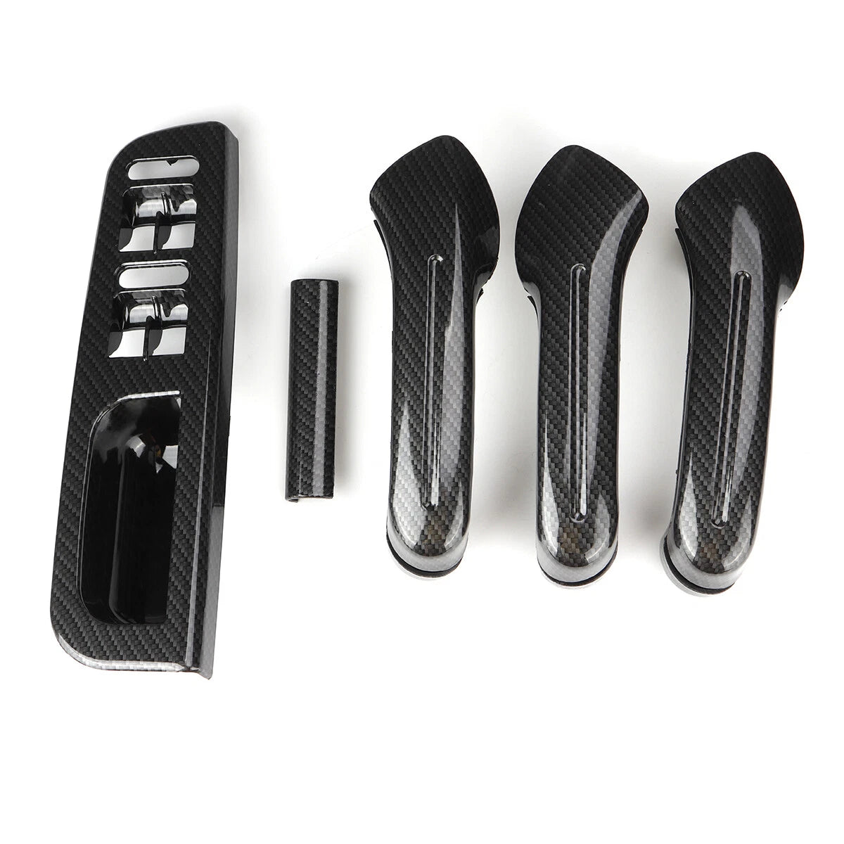 Set of 2 Interior Door Grab Handle Covers for Jetta Golf MK4 (1999–2004) Carbon Pattern