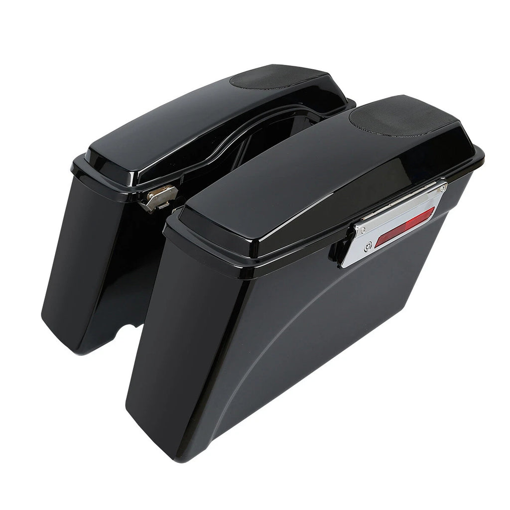 Hard Saddlebags Speaker Lids for Harley Touring Road King (1993–2013)