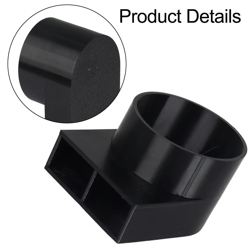 Air Guidance Deflector for RV Boat Radiator Outlet 55mm Black Plastic