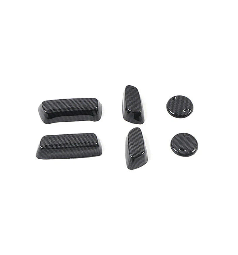 ABS Carbon Fiber Power Seat Control Cover 6pc for Toyota Tundra (2014–2021)