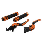 Set of 2 Orange Extendable Brake Clutch Levers for BMW S1000R S1000RR (2010–2023)