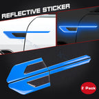 Blue Reflective Carbon Fiber Door Guard for Car Side (2011–2017)