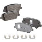 Set of 4 Rear Ceramic Brake Pads for Kia Sorento (2014–2020)