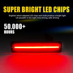 2X Smoke LED Rear Red Side Marker Light for Jeep CJ (1975–1986)