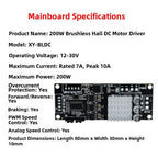DC Brushless Motor Driver 200W for PWM Control (12V-30V Input)