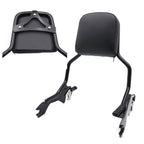 Black Passenger Sissy Bar Backrest for Harley Softail FXFB Fat Boy (2018–2023)