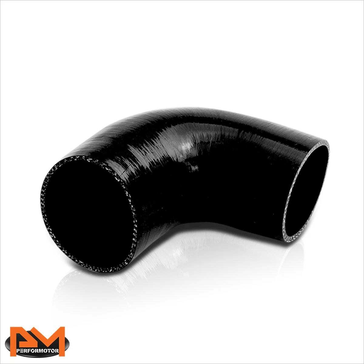 90 Elbow Coupler 1.75" Turbo Charger Compressor Intake Silicone Hose Black