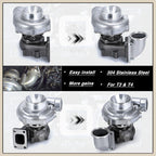 3" V-Band 90° Elbow Adapter Flange for T3 T4 Turbo (304 Stainless) 304–304