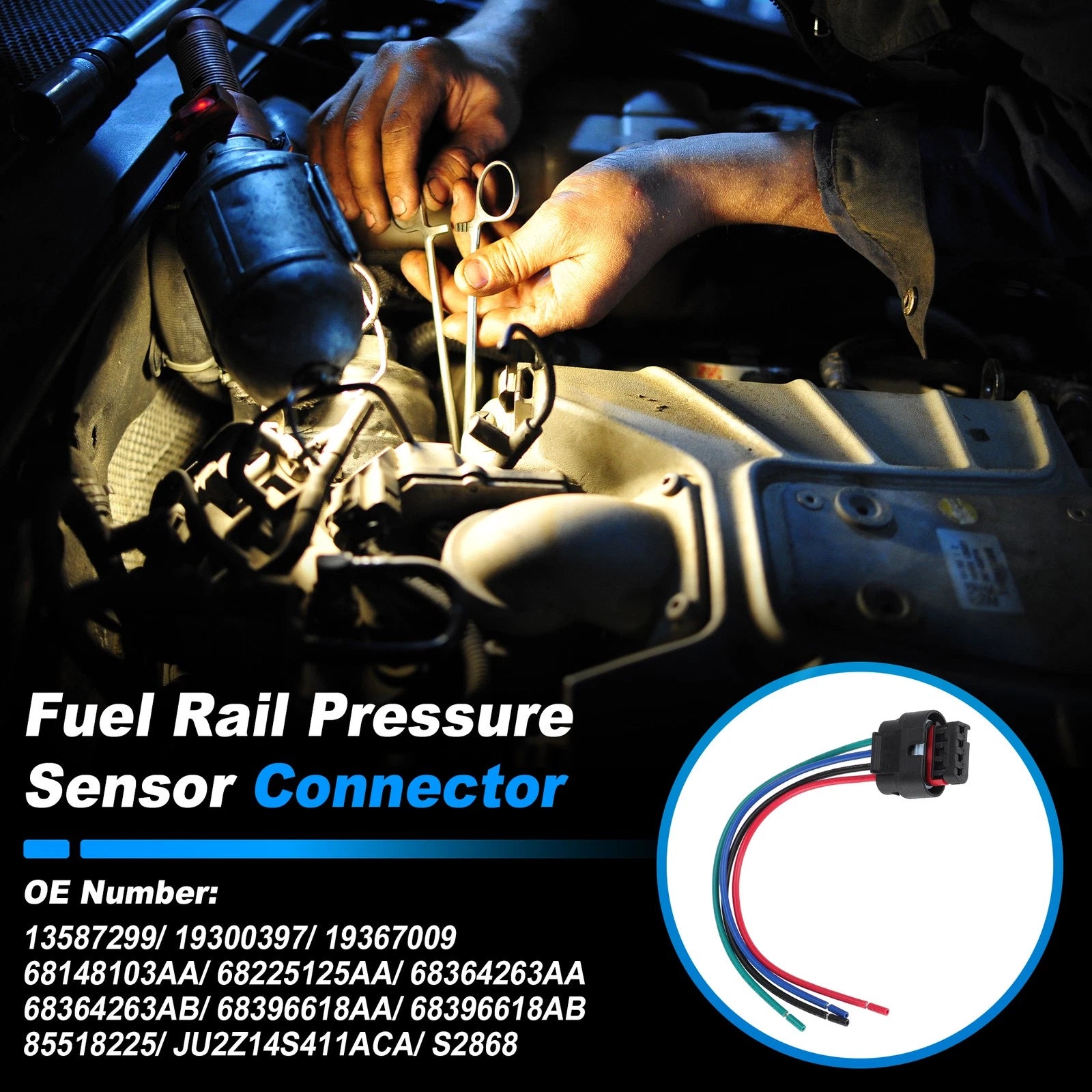 Fuel Rail Pressure Sensor Connector Pigtail for GMC L5P Duramax 2017–2023