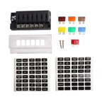 Fuse Box / 6-Circuit Waterproof / Electrical Systems for Automotive and Marine
