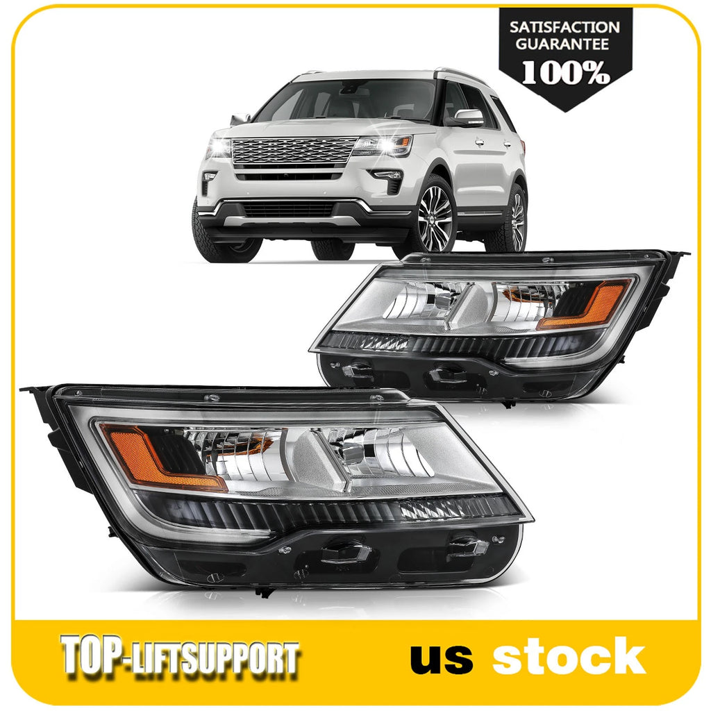 LED Headlight Assembly for Ford Explorer (2016–2018) Pair