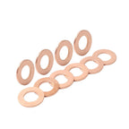 10x M12 Copper Oil Drain Plug Gasket Seal Ring for Universal Fit (22121.5)