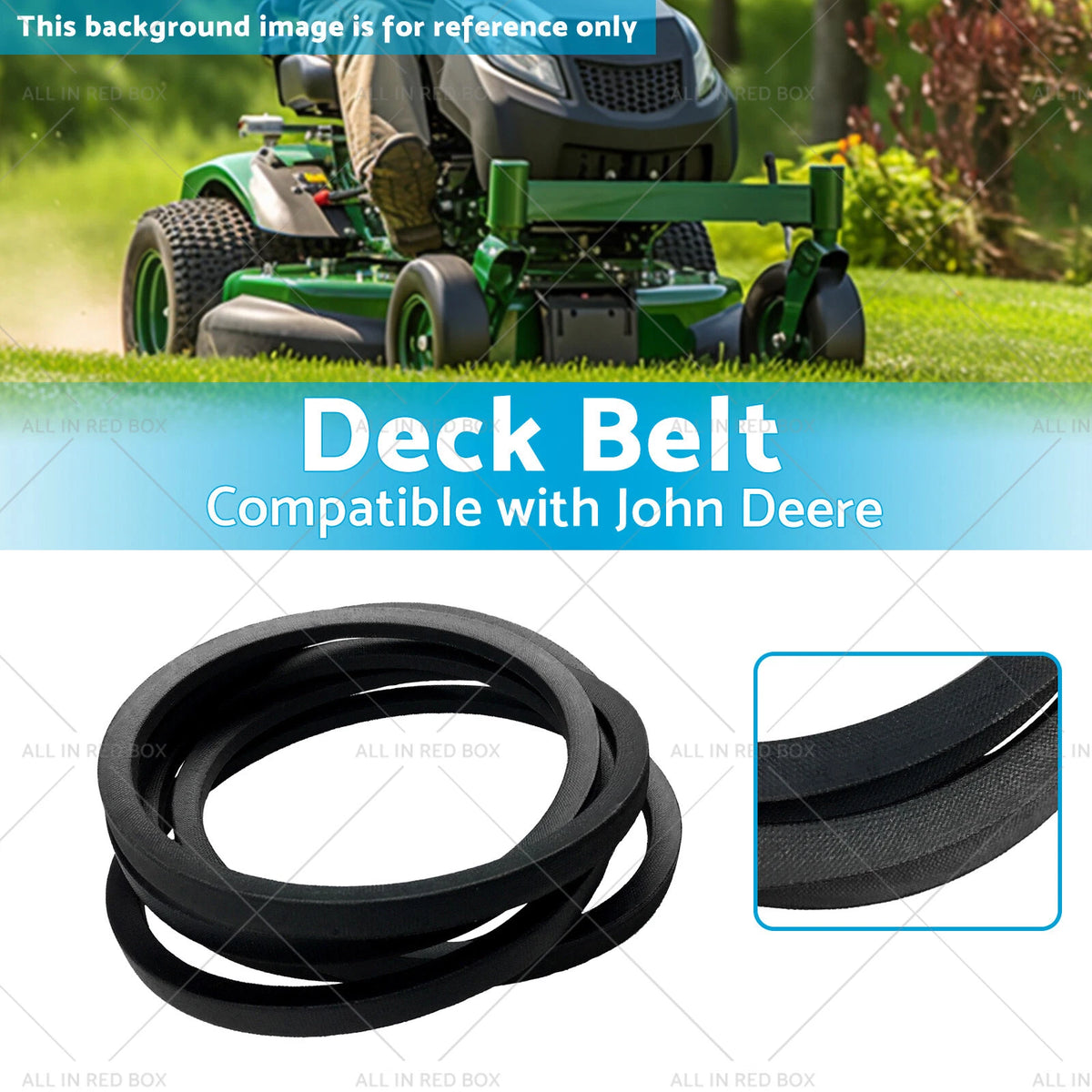 Deck Belt for John Deere Z625, Z655, Z-Trak 717E (54in, 48in) TCU19609