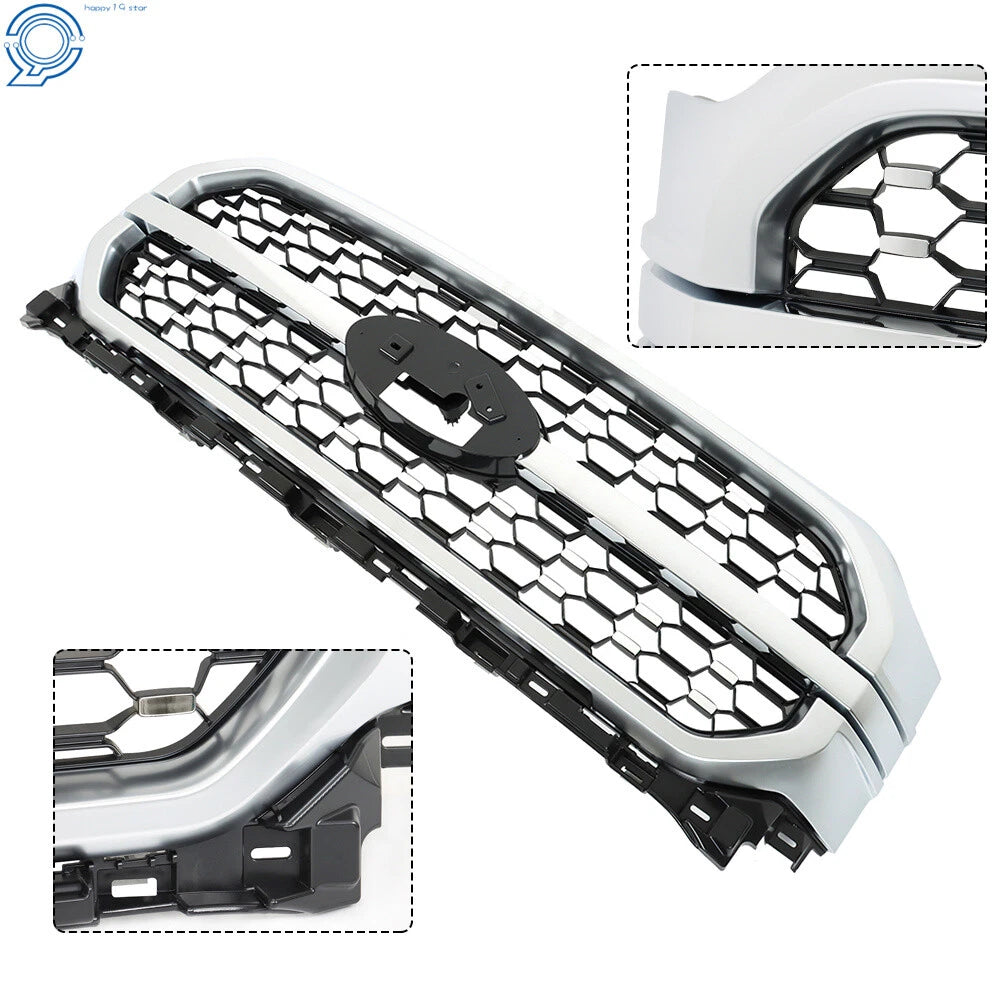 Grill Grille for Ford F-150 (2021–2023) Silver Chrome
