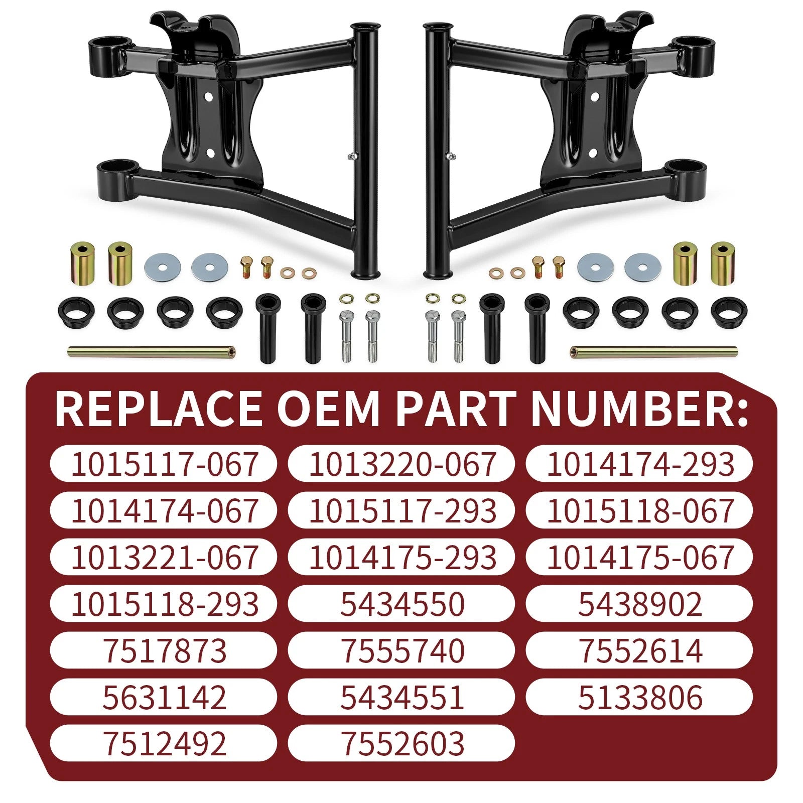 Rear Lower A-Arm Bushing Kit for Polaris Sportsman 500 EFI (2006–2007)