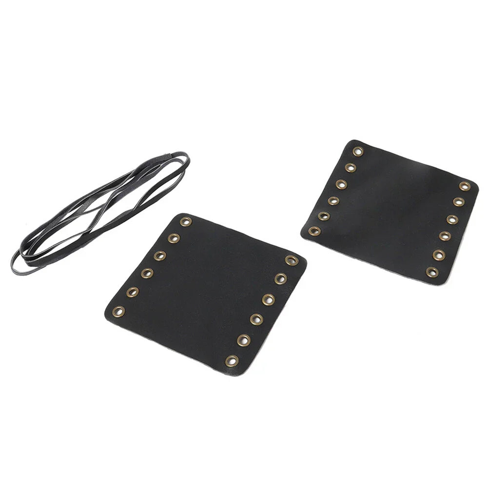 Leather Hand Grips Covers for Harley Cafe Racer (Fits Various Models)