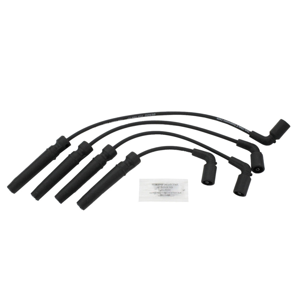 Set of 4 Ignition Spark Plug Wires for Chevy Aveo Pontiac Wave (2004–2011)