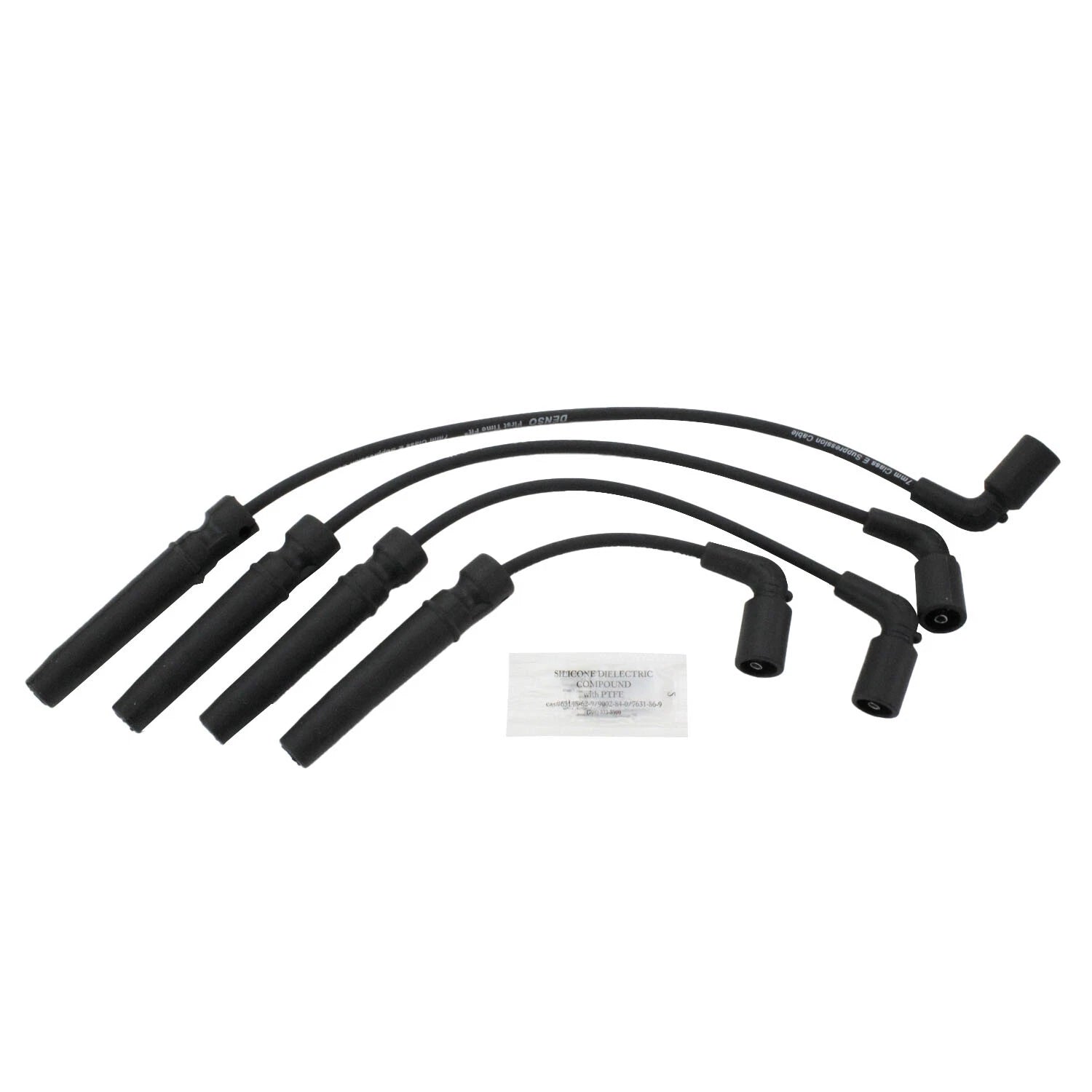 Set of 4 Ignition Spark Plug Wires for Chevy Aveo Pontiac Wave (2004–2011)