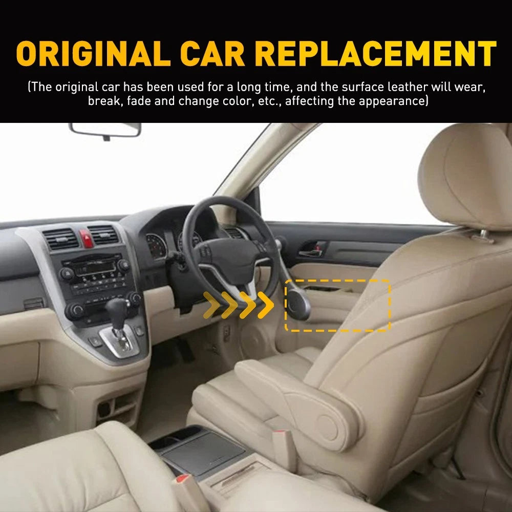 Front Door Panels Armrest Cover for Honda CR-V (2007–2012) Beige Leather