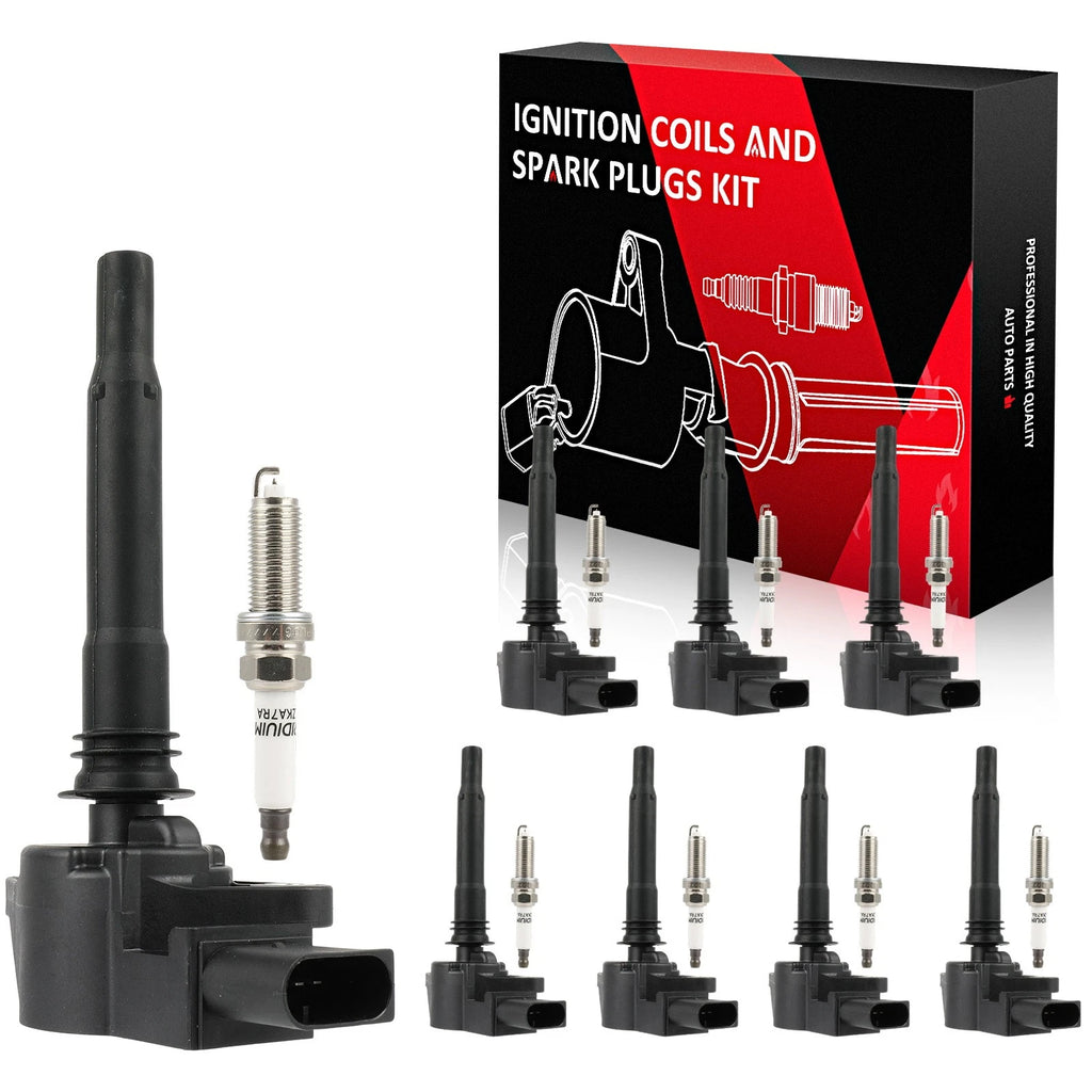 Set of 8 Ignition Coils and 8 Spark Plugs for Mercedes-Benz E63 AMG