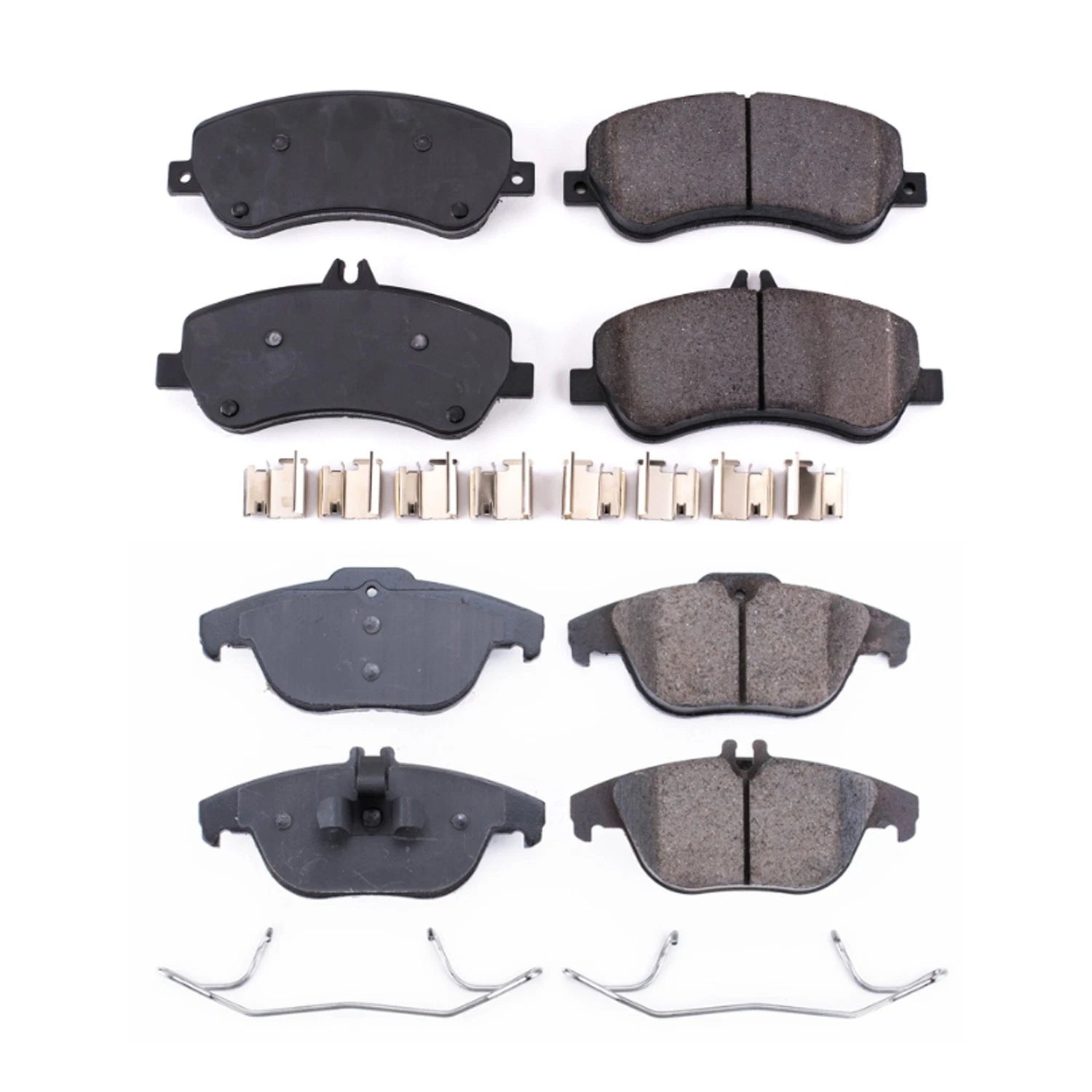 PowerStop 2X Front Rear Euro Carbon Fiber Ceramic Brake Pads Kit for W204 GLK (2009–2012)